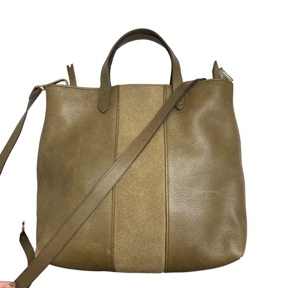 Madewell The Transporter Olive Green Two Way Bag